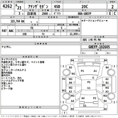 Mazda ATENZA SEDAN  с аукциона в Японии