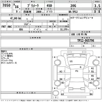 Nissan PRIMERA лот № 7050 оценка 3.5  с аукциона в Японии 2
