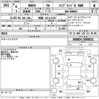 Toyota RAV4 лот № 201 оценка R  с аукциона в Японии 2