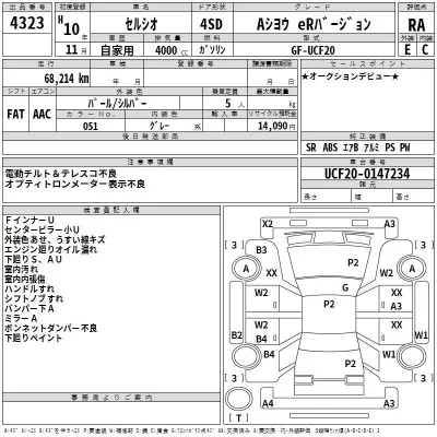 Toyota CELSIOR  с аукциона в Японии