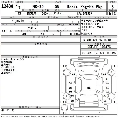 Mazda MX-30  с аукциона в Японии