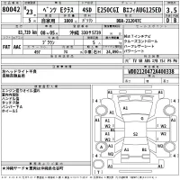 Mercedes-Benz E CLASS лот № 80042 оценка 3.5  с аукциона в Японии 2