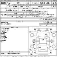 Subaru XV лот № 80053 оценка 3.5  с аукциона в Японии 2