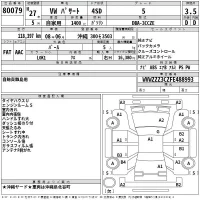 Volkswagen PASSAT лот № 80079 оценка 3.5  с аукциона в Японии 2