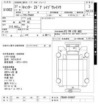 Mitsubishi CANTER лот № 51002 оценка 3  с аукциона в Японии 9