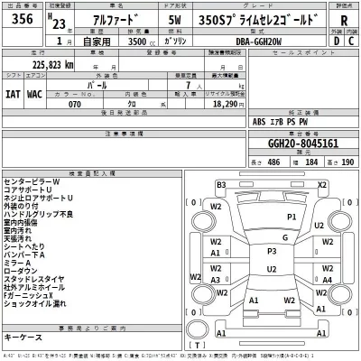 Toyota ALPHARD  с аукциона в Японии