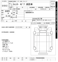 Mitsubishi CANTER лот № 51013 оценка 3.5  с аукциона в Японии 10