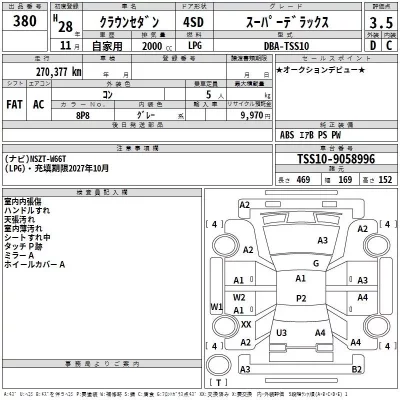 Toyota CROWN  с аукциона в Японии