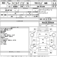 Toyota LAND CRUISER PRADO лот № 403 оценка 3.5  с аукциона в Японии 2