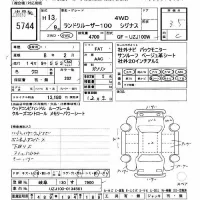 Toyota LAND CRUISER лот № 5744 оценка 3.5  с аукциона в Японии 8