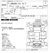 Nissan NV200 лот № 80040 оценка 0  с аукциона в Японии 3