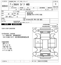 Toyota RAV4 лот № 80043 оценка 0  с аукциона в Японии 3