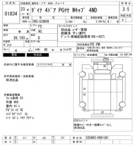 Toyota DYNA лот № 1834 оценка 3.5  с аукциона в Японии 10