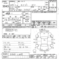 Suzuki SWIFT лот № 3043 оценка 4  с аукциона в Японии 10