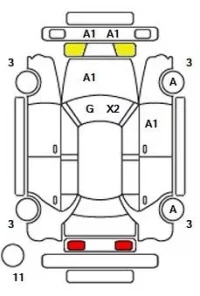Audi S6 SERIES лот № 33501 оценка 3  с аукциона в Японии 11