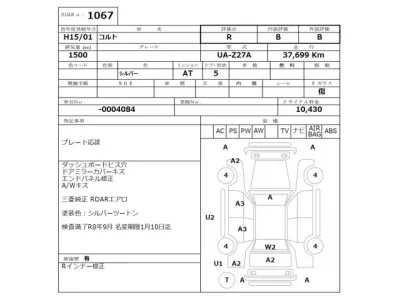 Mitsubishi COLT  с аукциона в Японии