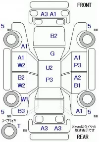 Honda ODYSSEY лот № 28083 оценка 3  с аукциона в Японии 9