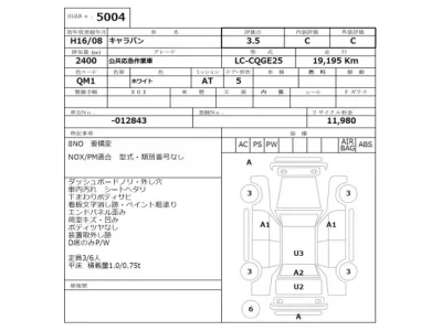 Nissan CARAVAN VAN  с аукциона в Японии