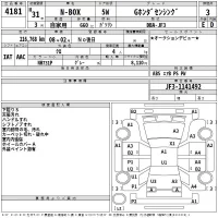 Honda N BOX лот № 4181 оценка 3  с аукциона в Японии 2