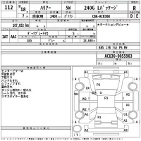 Toyota HARRIER лот № 112 оценка R  с аукциона в Японии 2