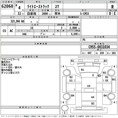 Toyota LITE ACE TRUCK  с аукциона в Японии
