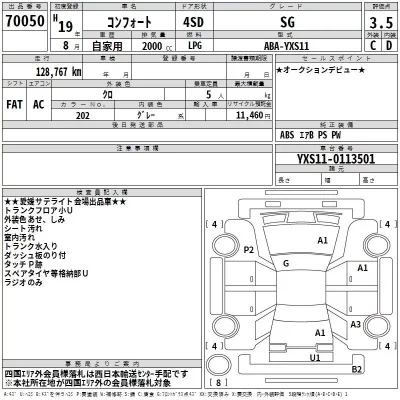 Toyota COMFORT  с аукциона в Японии
