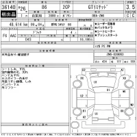 Toyota 86 лот № 36140 оценка 3.5  с аукциона в Японии 11