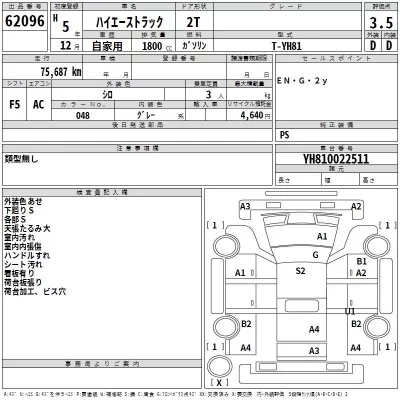 Toyota HIACE TRUCK  с аукциона в Японии