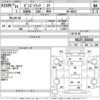 Mazda BONGO  с аукциона в Японии