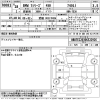 BMW 7-Series лот № 70081 оценка 3.5  с аукциона в Японии 2