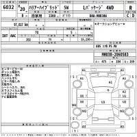 Toyota HARRIER лот № 6032 оценка R  с аукциона в Японии 2