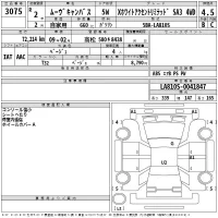 Daihatsu MOVE CANBUS лот № 3075 оценка 4.5  с аукциона в Японии 2