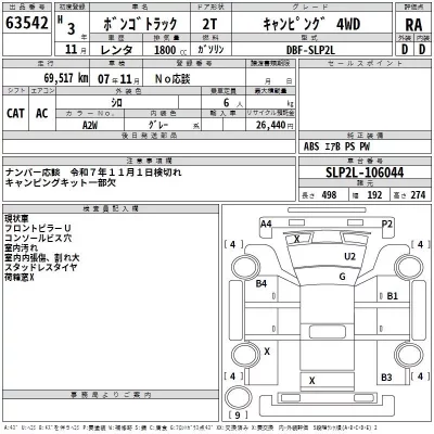 Mazda BONGO  с аукциона в Японии