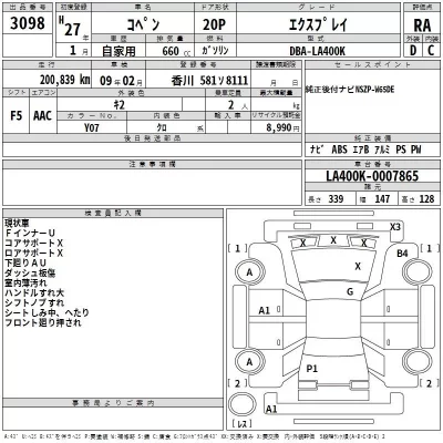 Daihatsu Copen  с аукциона в Японии