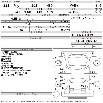 Toyota CELSIOR  с аукциона в Японии