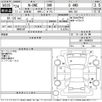 Honda N ONE лот № 9035 оценка 3.5  с аукциона в Японии 11