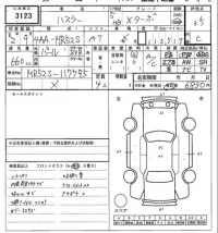 Suzuki HUSTLER лот № 3123 оценка 3.5  с аукциона в Японии 6