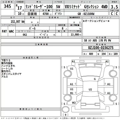 Toyota LAND CRUISER  с аукциона в Японии