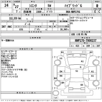Toyota SIENTA лот № 24 оценка R  с аукциона в Японии 2