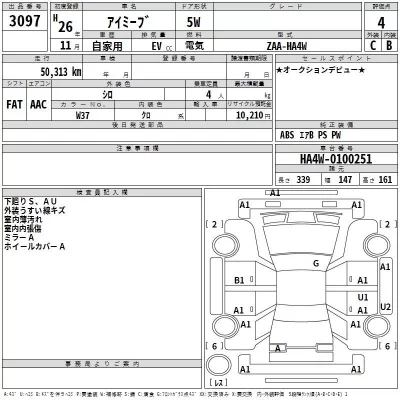 Mitsubishi I-MIEV  с аукциона в Японии