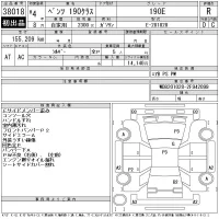 Mercedes-Benz 190 SERIES лот № 38018 оценка R  с аукциона в Японии 11