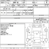 BMW M3 лот № 38017 оценка R  с аукциона в Японии 11