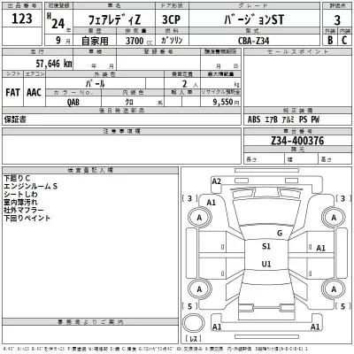 Nissan FAIRLADYZ  с аукциона в Японии