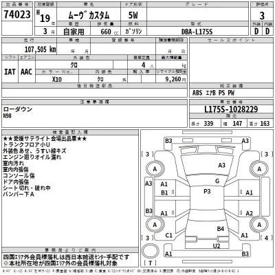 Daihatsu MOVE  с аукциона в Японии