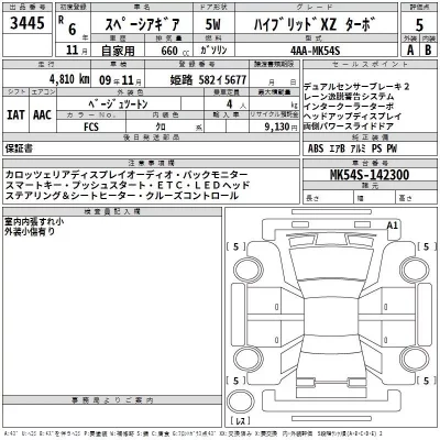 Suzuki SPACIA GEAR  с аукциона в Японии