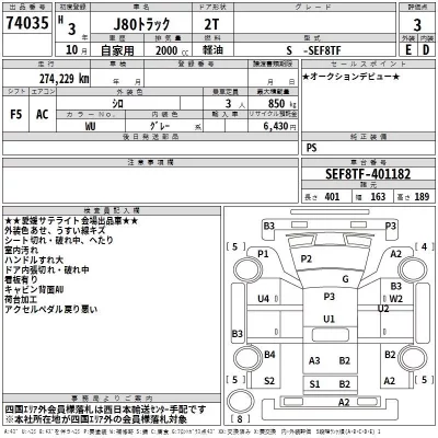 Ford J-80 TRUCK  с аукциона в Японии