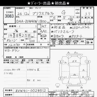 Toyota PRIUS ALPHA лот № 3083 оценка 3.5  с аукциона в Японии 10