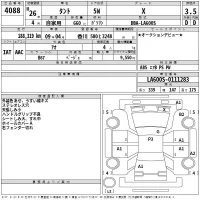 Daihatsu TANTO лот № 4088 оценка 3.5  с аукциона в Японии 2