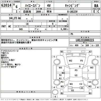 Toyota HIACE VAN  с аукциона в Японии