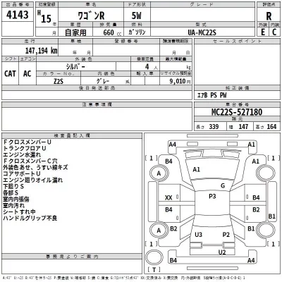 Suzuki WAGON R  с аукциона в Японии